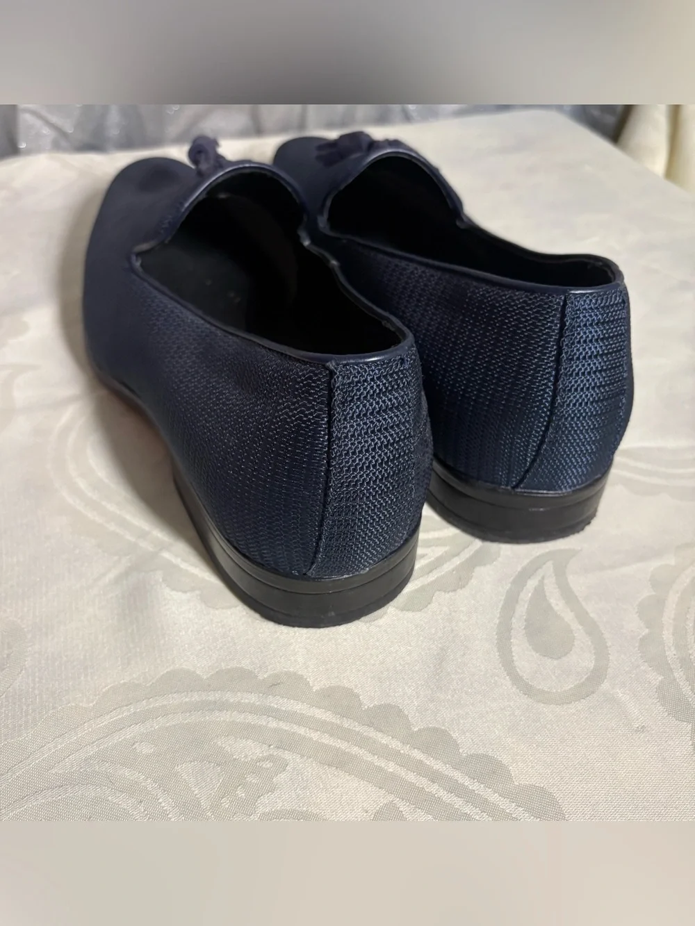 Stacy Adams Navy Tassel Loafers
